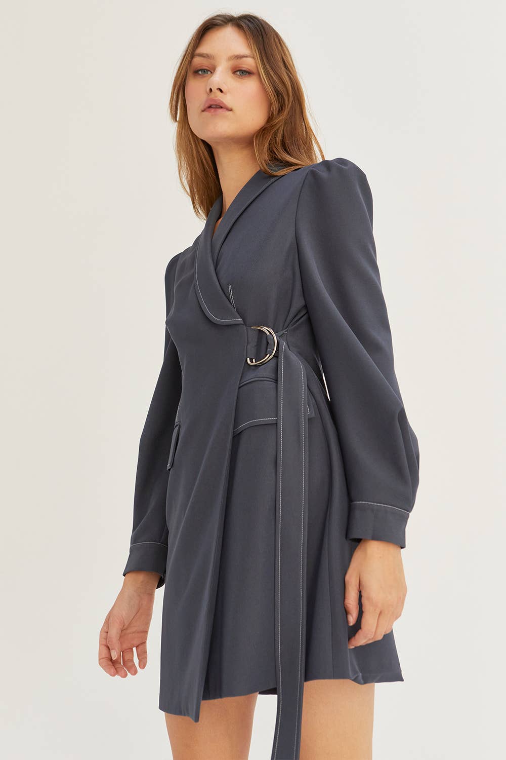 Hayley Blazer Surplice Mini Dress