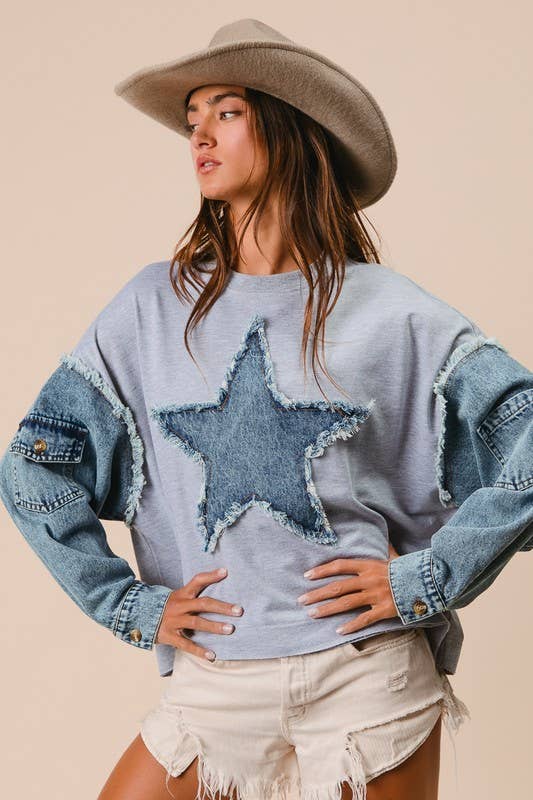 YOU’RE A STAR PATCH SWEATER