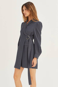 Hayley Blazer Surplice Mini Dress