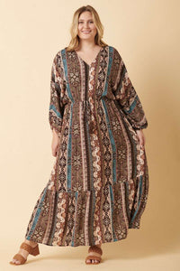 VINTAGE TRIBAL MAXI DRESS