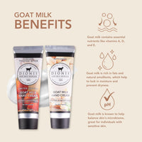 Dionis Goat Milk Skincare Vanilla Pumpkin Hand Cream Set - Caramel Pumpkin Spice and Nutty Vanilla Scented 1oz Mini Lotions For Dry Hands in a Gift Box - Paraben Free Travel Size Moisturizer