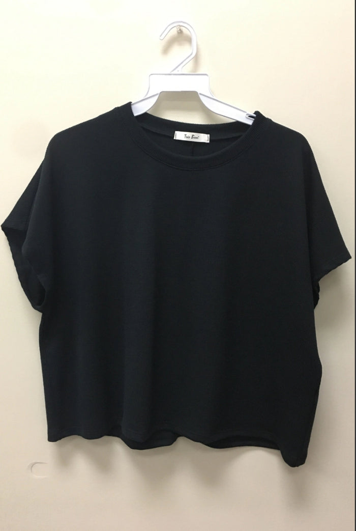 RELAXED COTTON CROP TOP