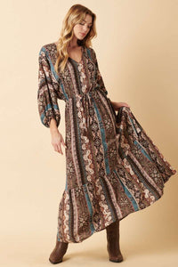 VINTAGE TRIBAL MAXI DRESS