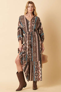 VINTAGE TRIBAL MAXI DRESS