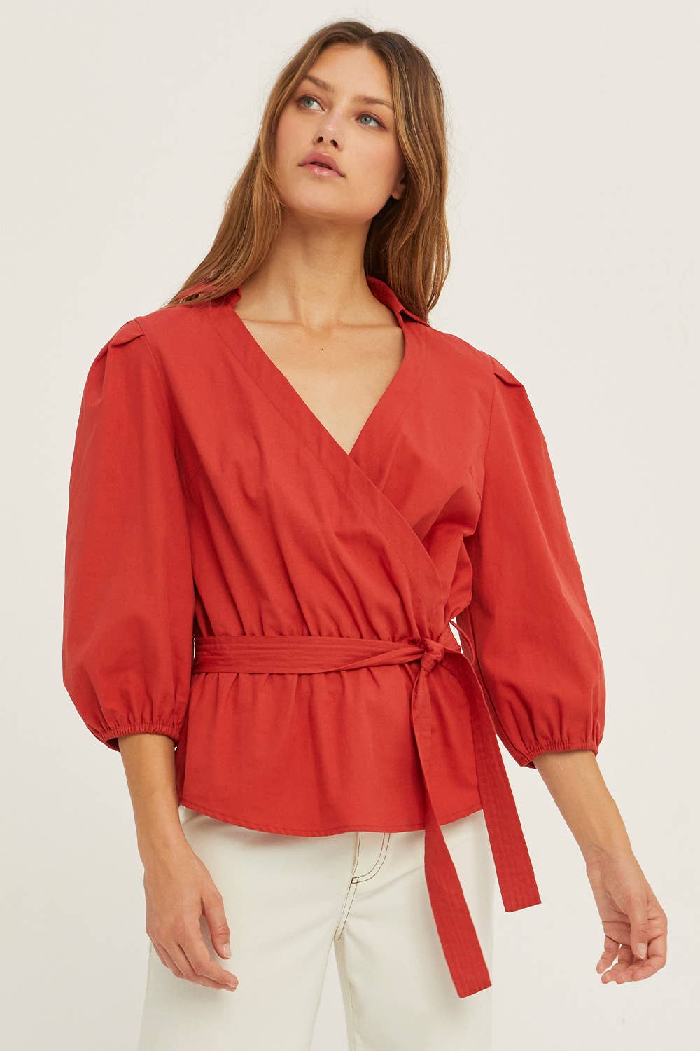 Emily Cotton Wrap Top