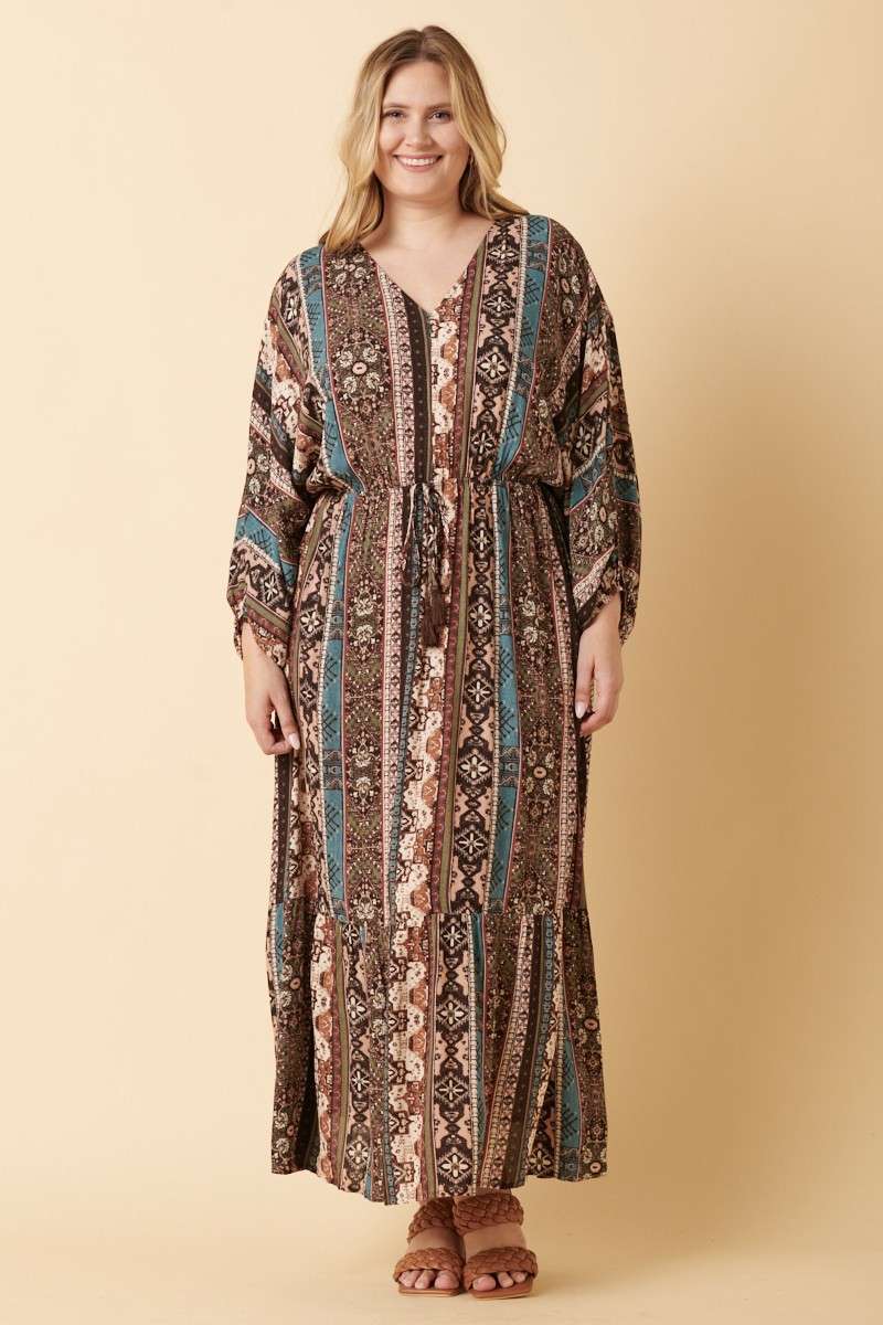 VINTAGE TRIBAL MAXI DRESS